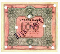 Norway 100 kroner 1877-1898  front