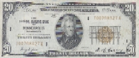 20 dollars Federal Reserve Bank Note series 1929
